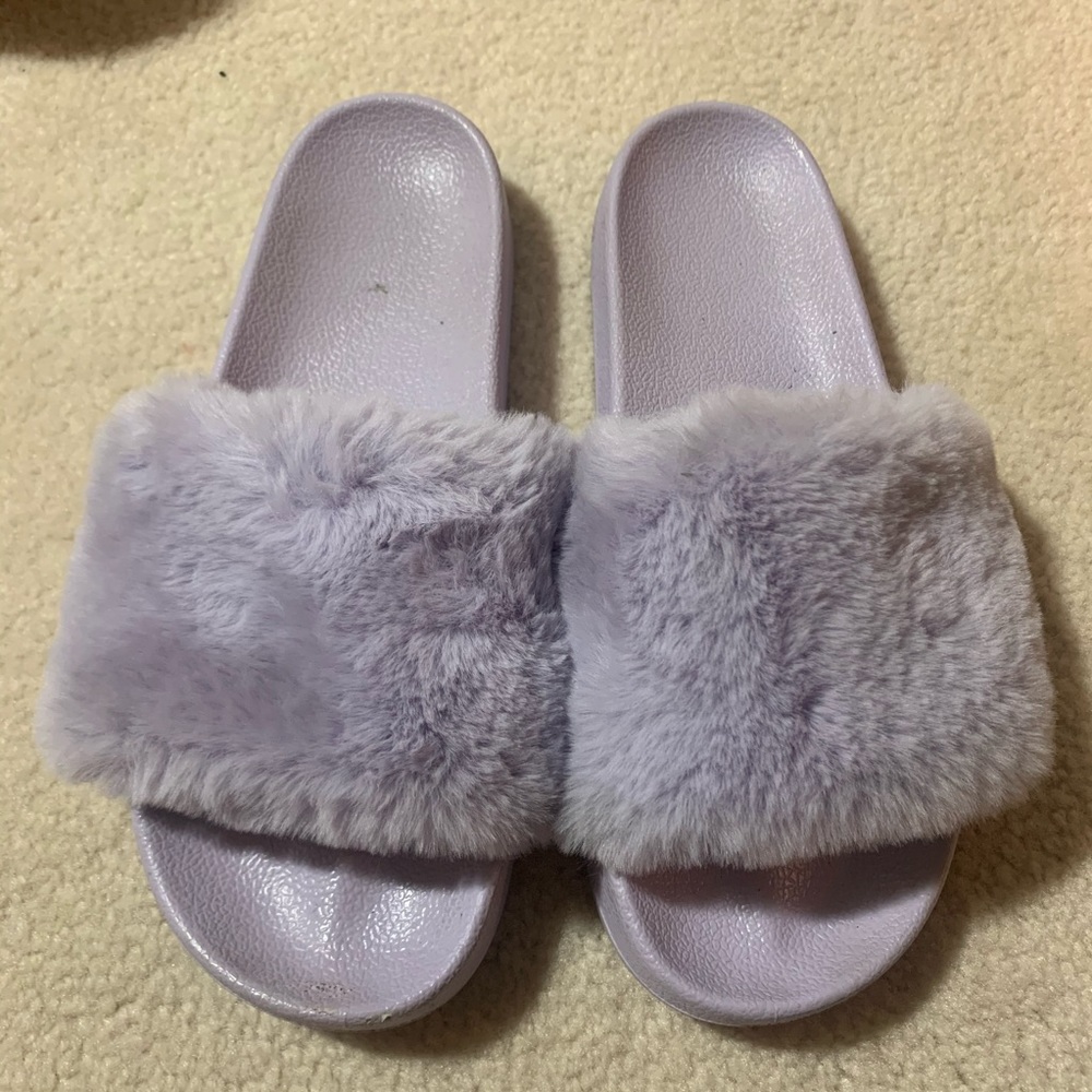 Purple Fluffy Slippers from Ulta